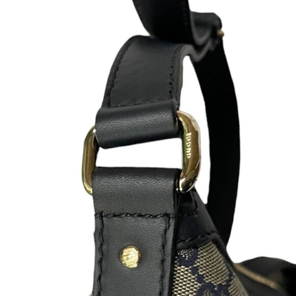 Gucci Monogram Vintage Web Medium Half Moon Hobo Handbag Crossbody - Picture 4 of 14